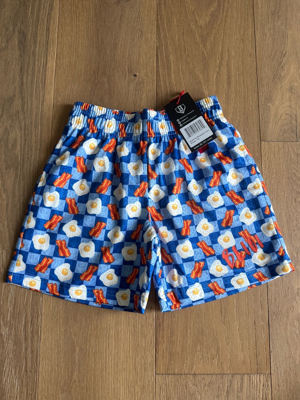 Baseball Lifestyle 101 Youth American Breakfast Shorts - YS - NEW WITH TAGS